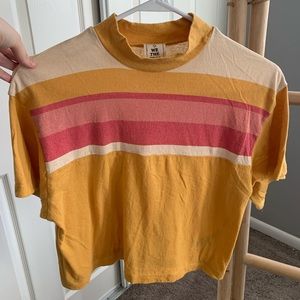 NWOT Free People Crop Boxy Tee